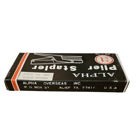 Vintage Alpha Plier Stapler PS-06 No Staples Included (gg237) - Picture 4 of 8